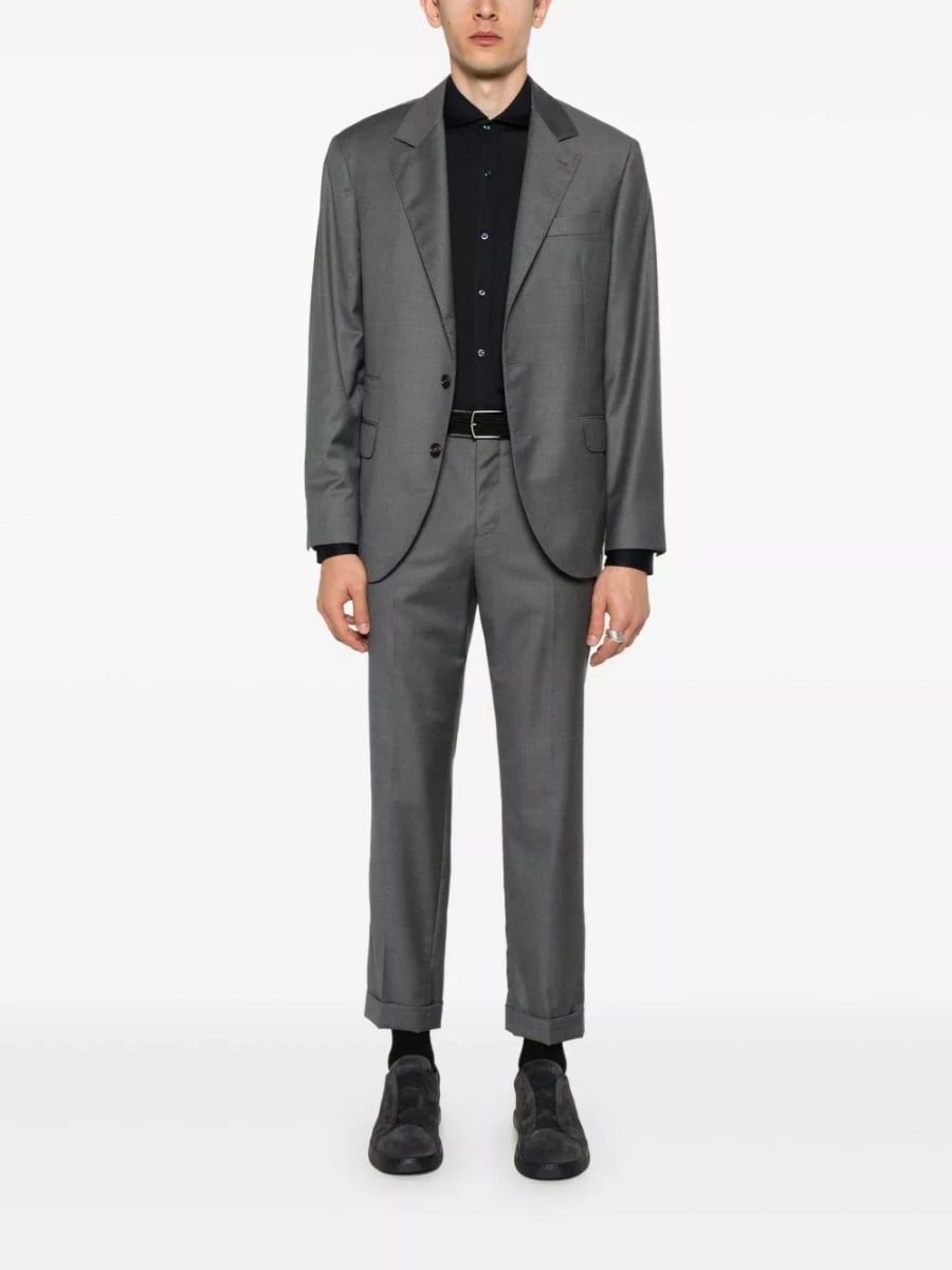 Brunello Cucinelli Camicia in misto seta e cotone, view 2