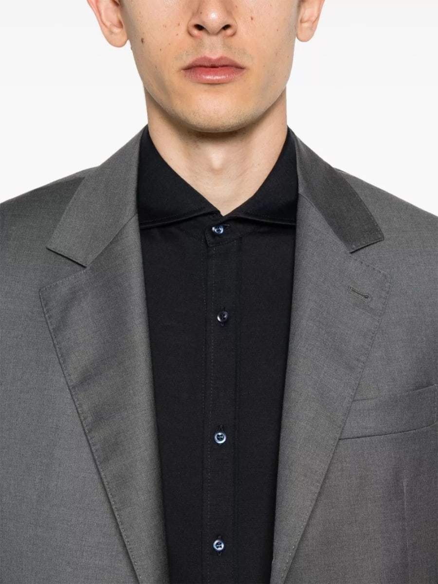 Brunello Cucinelli Camicia in misto seta e cotone, view 4
