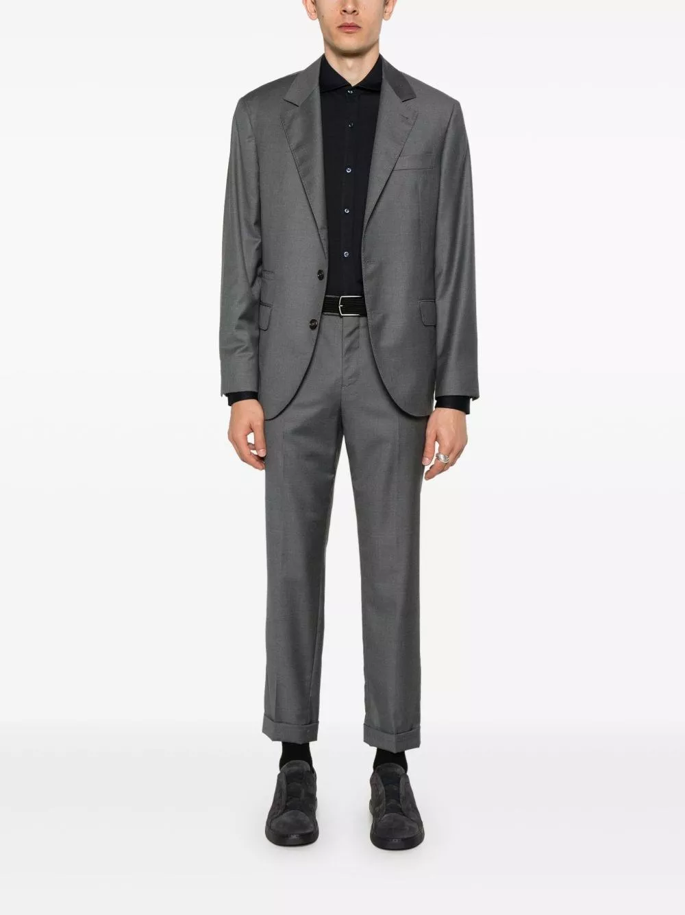 Brunello Cucinelli Camicia in misto seta e cotone, view 2