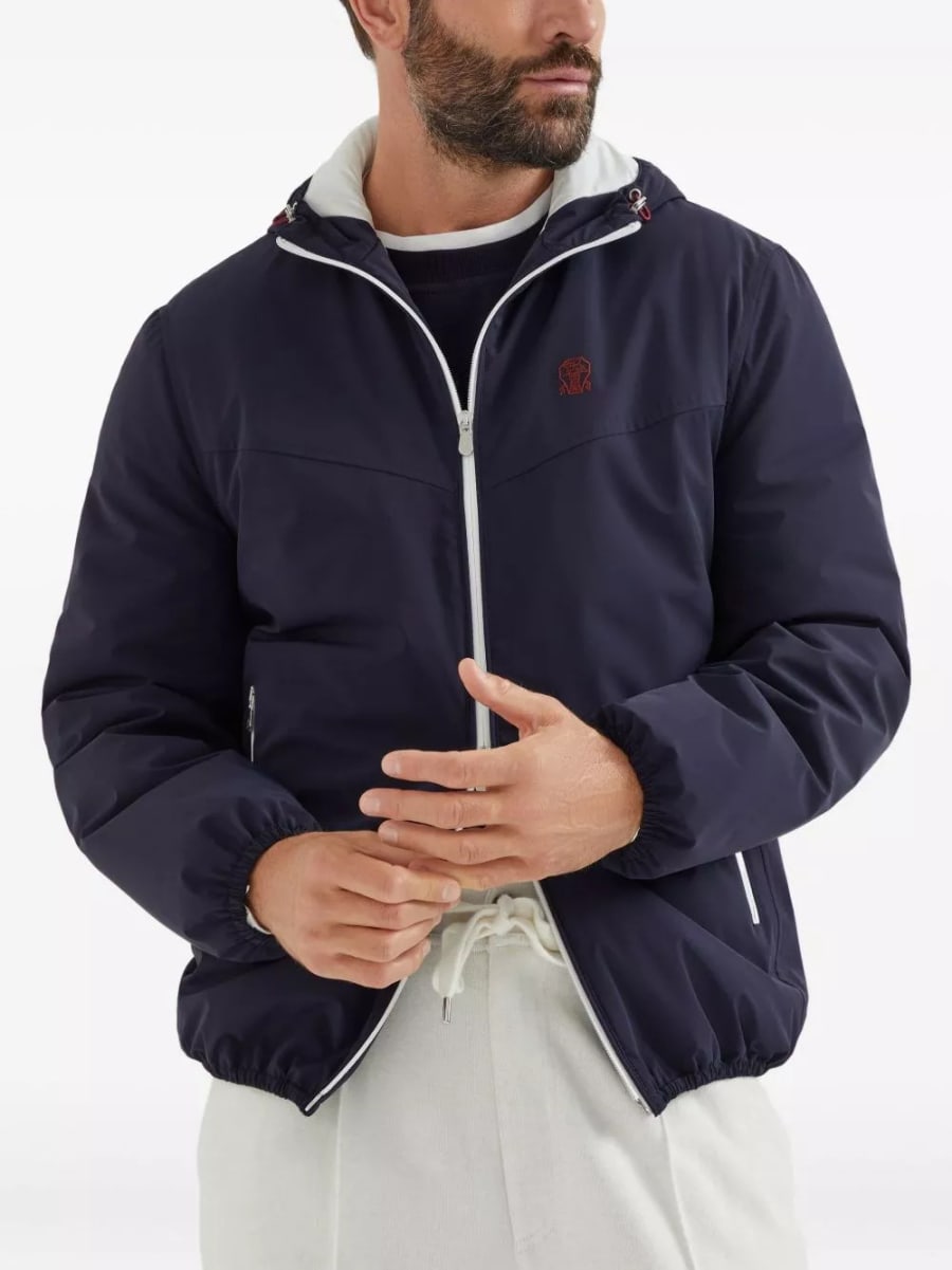 Brunello Cucinelli Giacca blouson in nylon, view 6