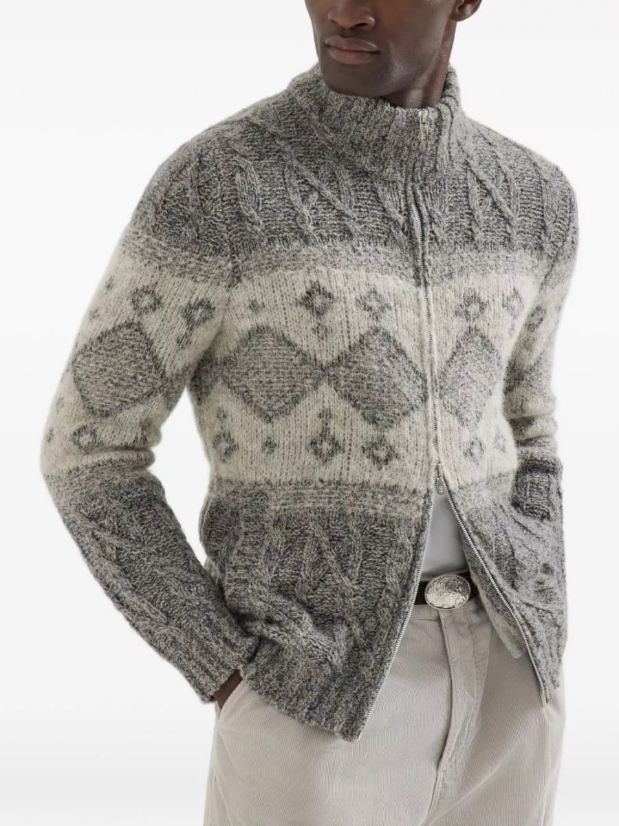 Brunello Cucinelli Cardigan in lana, view 3