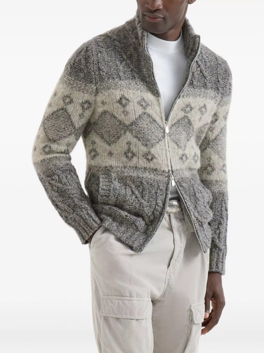 Brunello Cucinelli Cardigan in lana, view 5