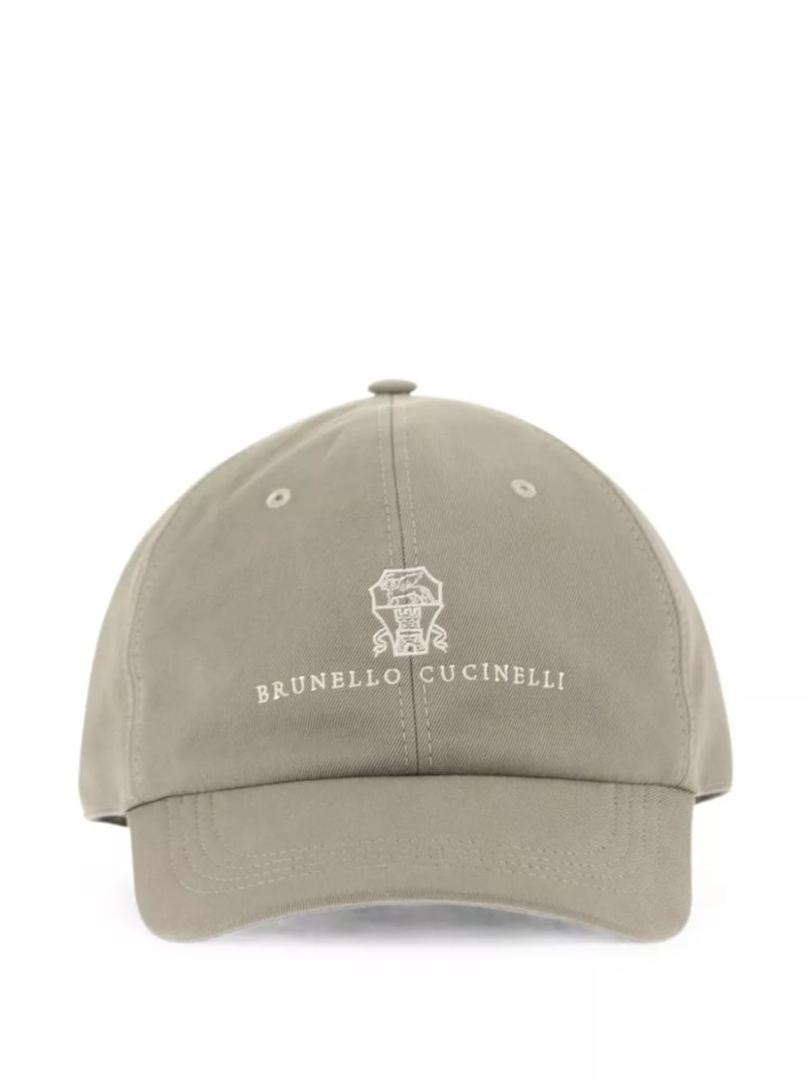 Brunello Cucinelli Cappellino da baseball in cotone con logo