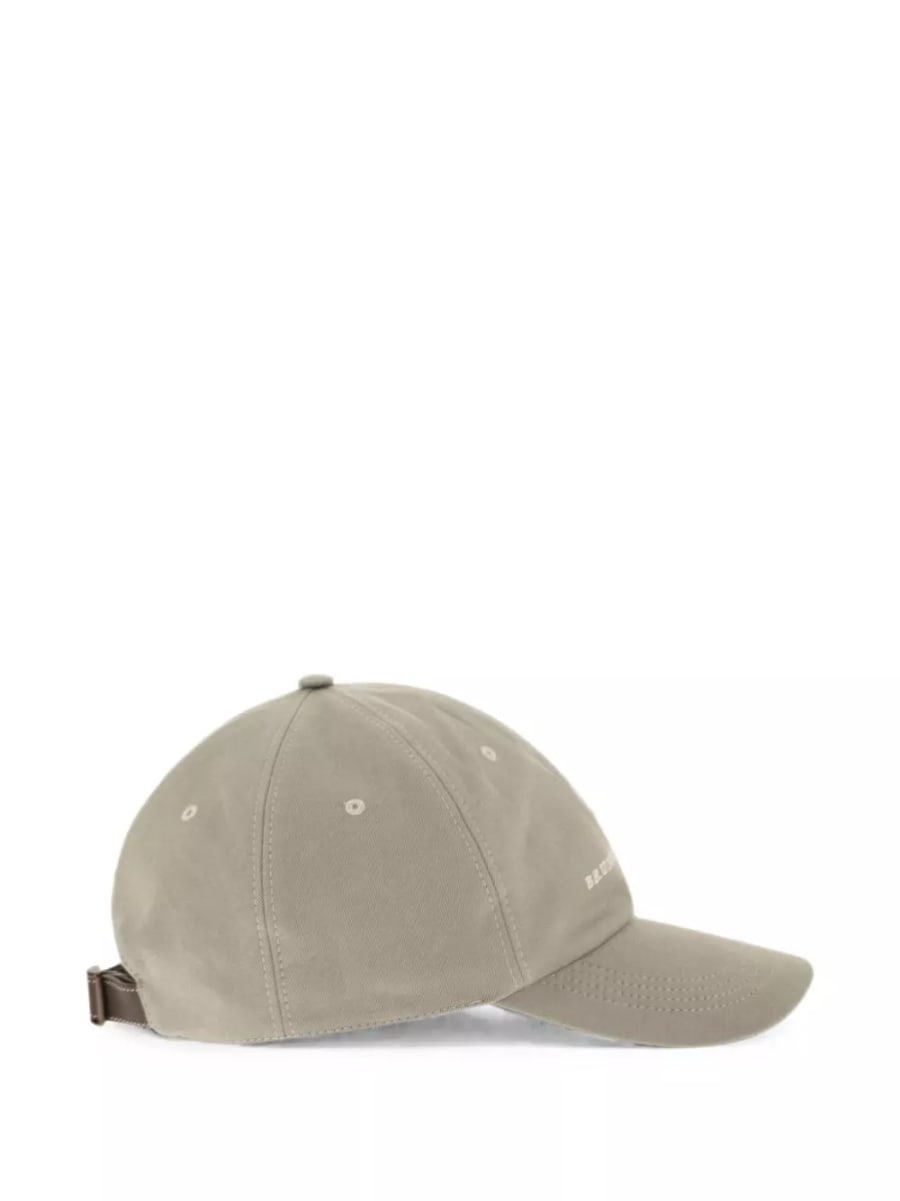 Brunello Cucinelli Cappellino da baseball in cotone con logo, view 4
