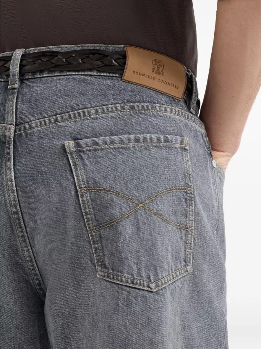 Brunello Cucinelli Jeans in denim di cotone, view 2