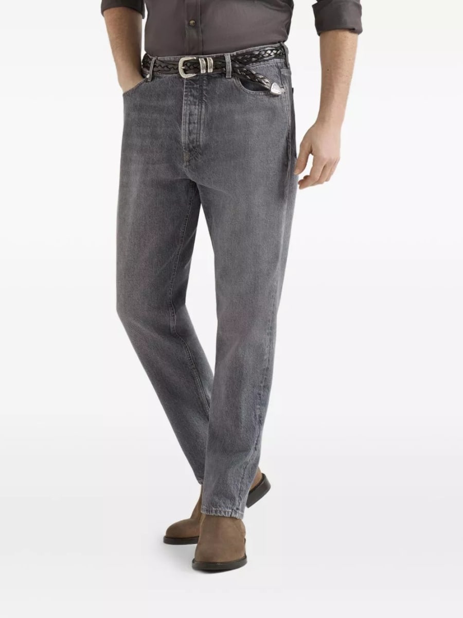 Brunello Cucinelli Jeans in denim di cotone, view 3