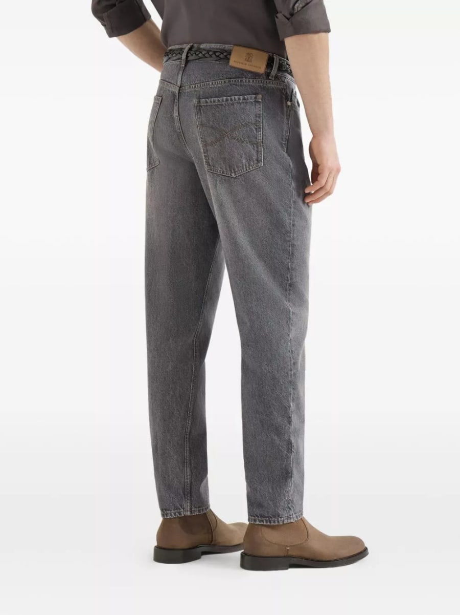 Brunello Cucinelli Jeans in denim di cotone, view 4