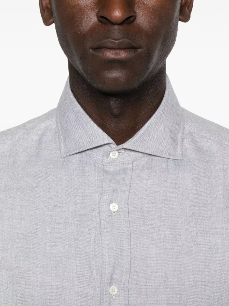 Brunello Cucinelli Camicia in misto cotone, view 4