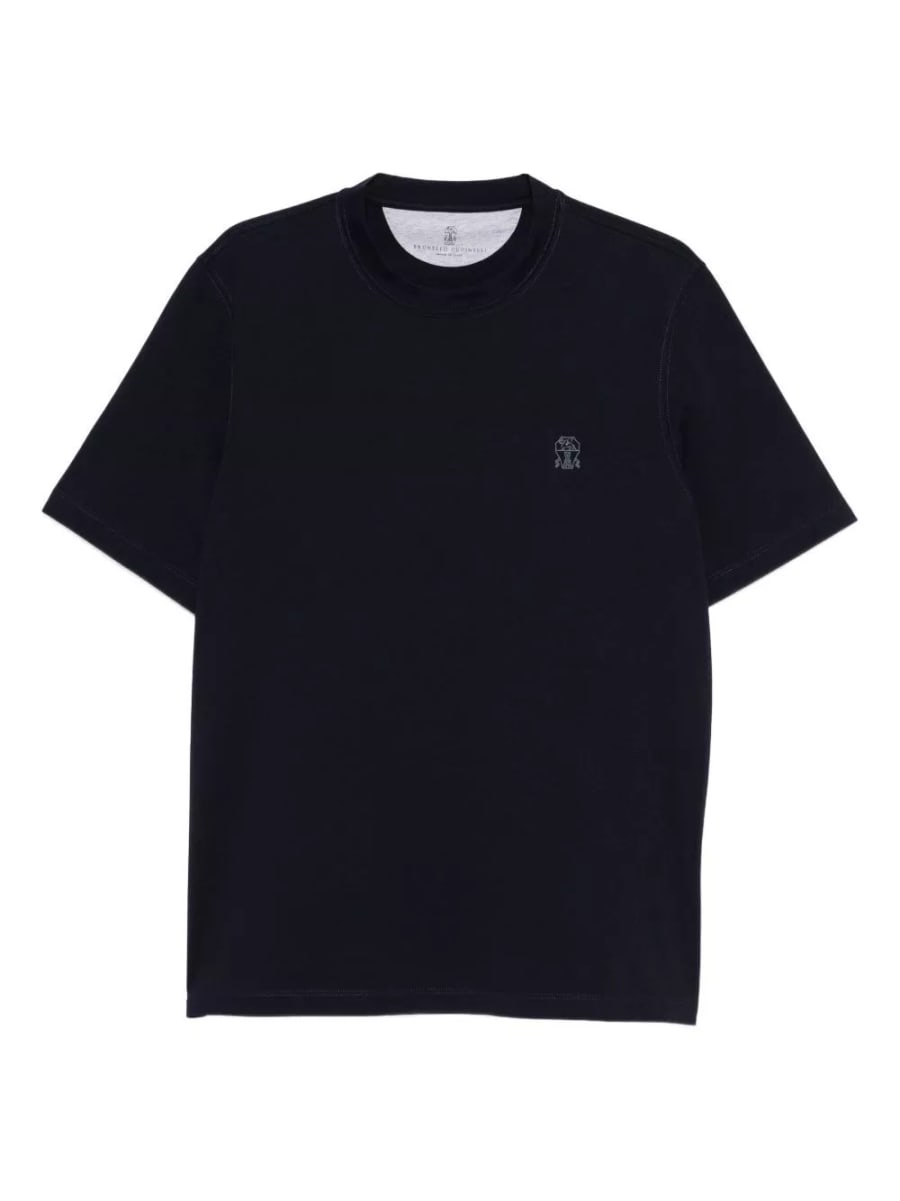 Brunello Cucinelli T-shirt in cotone logo