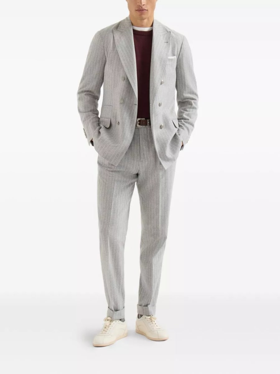 Brunello Cucinelli Maglione girocollo in cashmere, view 5