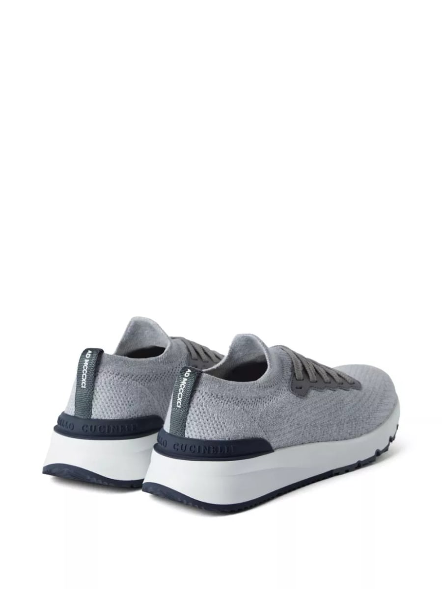 Brunello Cucinelli Sneakers in maglia, view 3