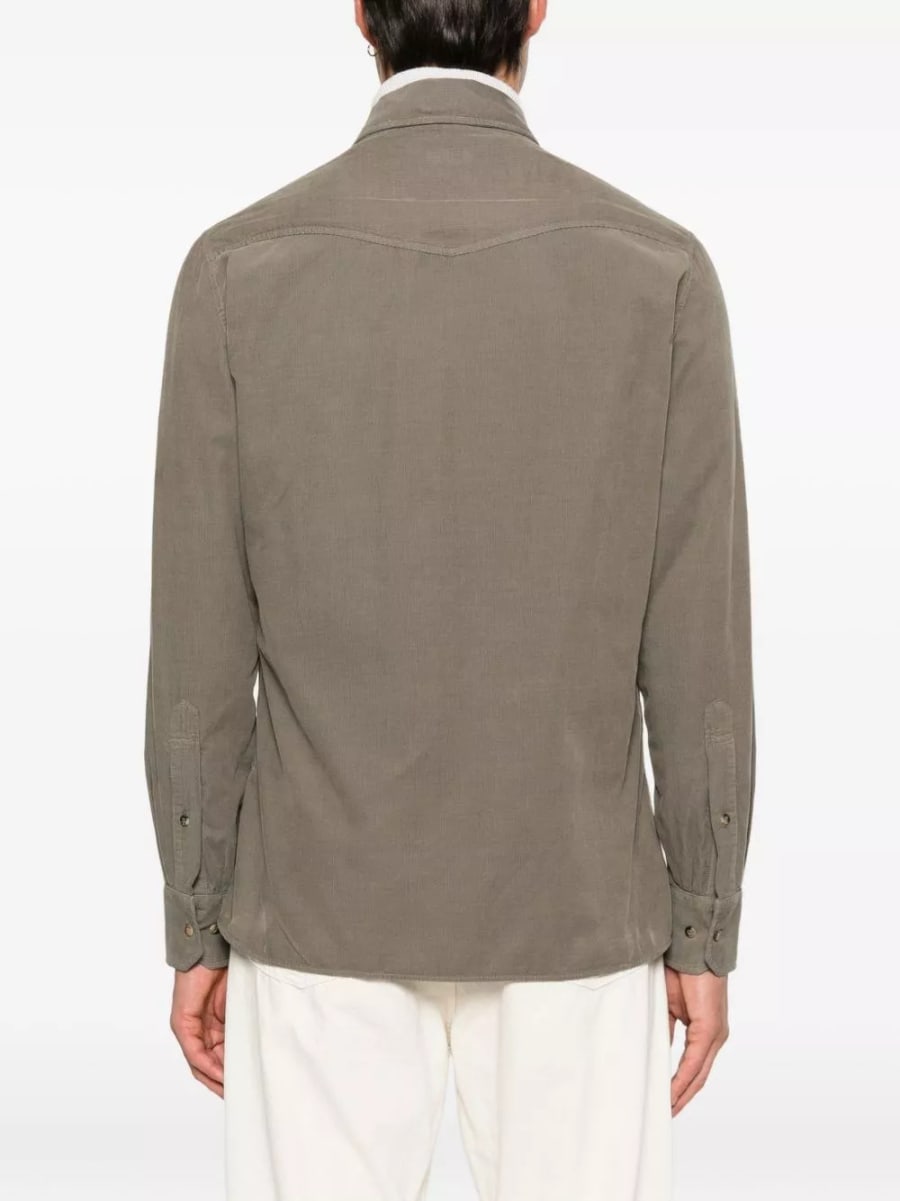 Brunello Cucinelli Camicia di cotone, view 4