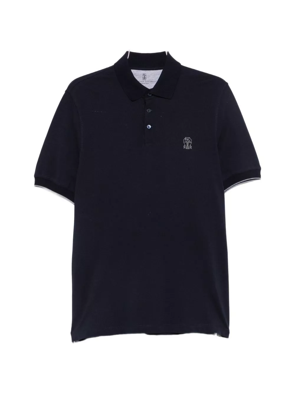 Brunello Cucinelli la polo in cotone con logo