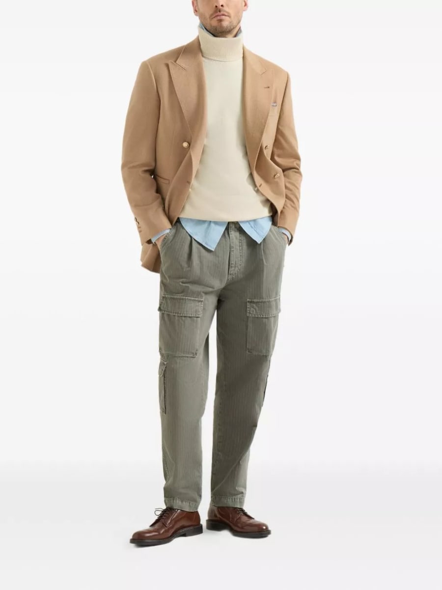 Brunello Cucinelli Maglione in cashmere a collo alto, view 5