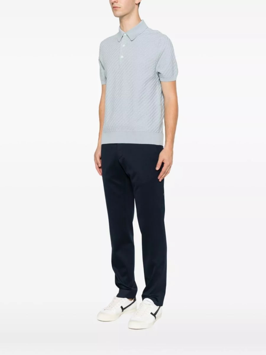Brioni la polo in cotone e cashmere, view 2