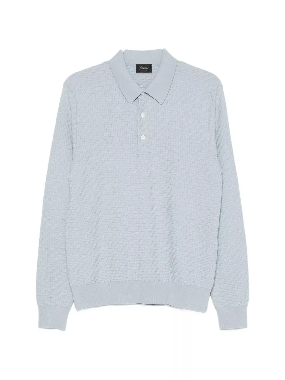 Brioni la polo in cotone e cashmere