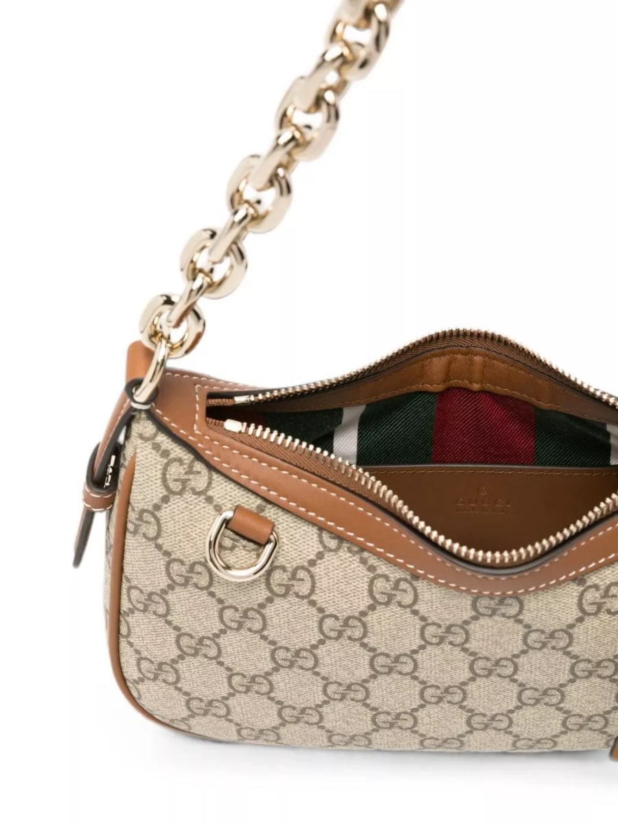 Gucci Borsa a spalla piccola GG Emblem, view 4