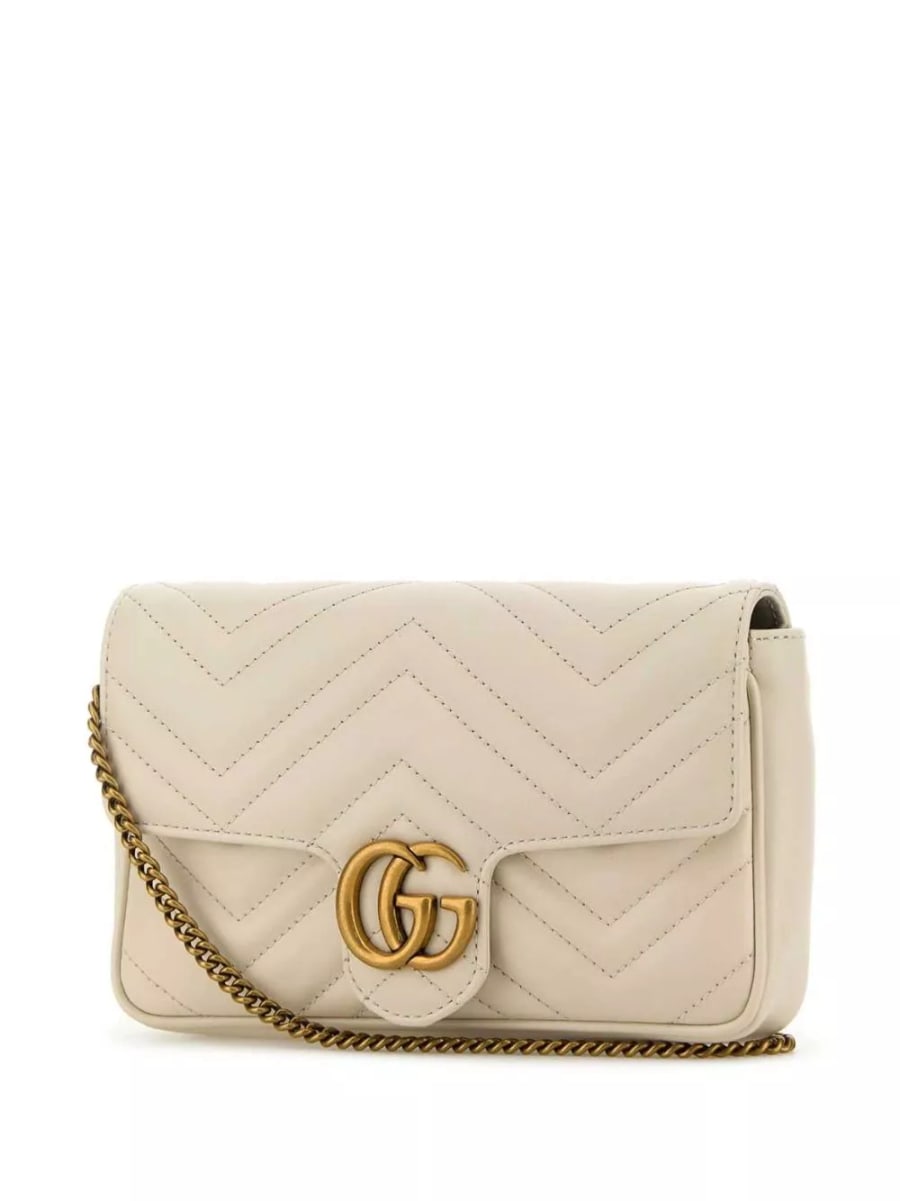 Gucci GG Marmont borsa mini in pelle, view 3