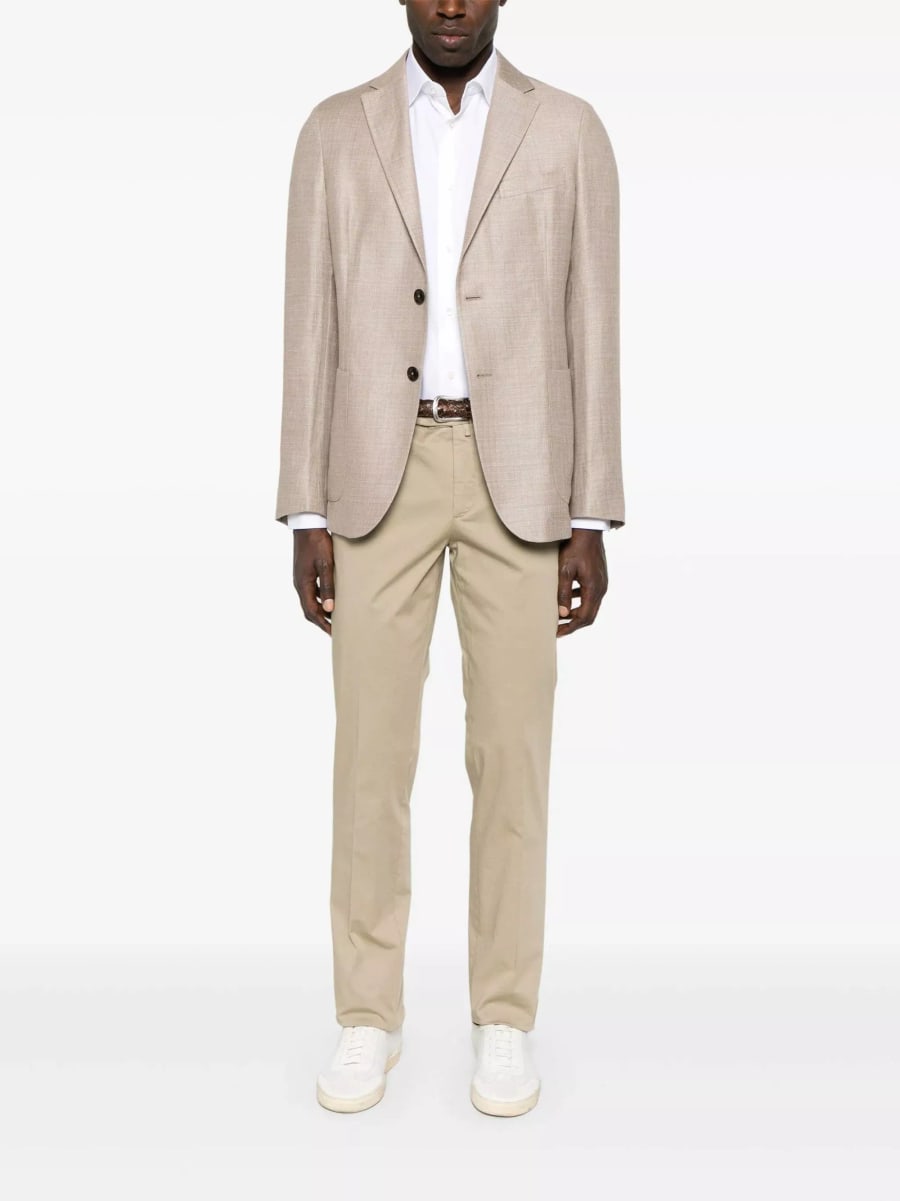 Borrelli Pantaloni chino in cotone, view 2