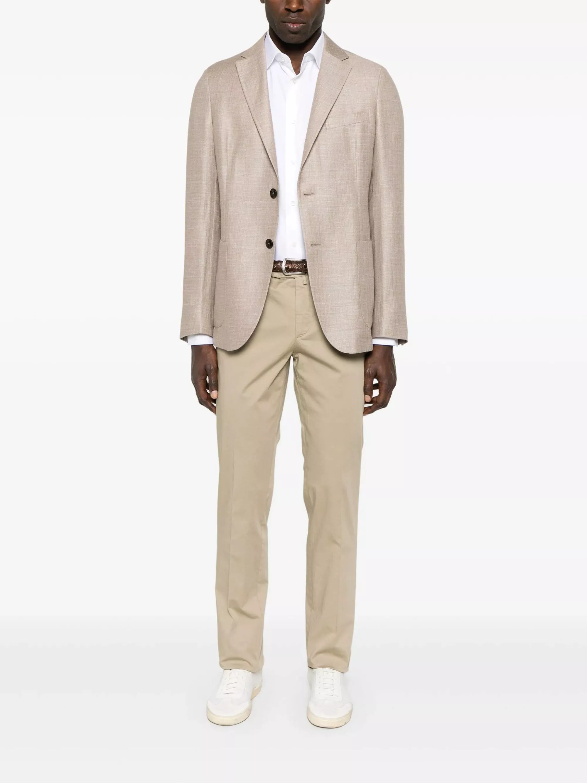 Borrelli Pantaloni chino in cotone, view 2