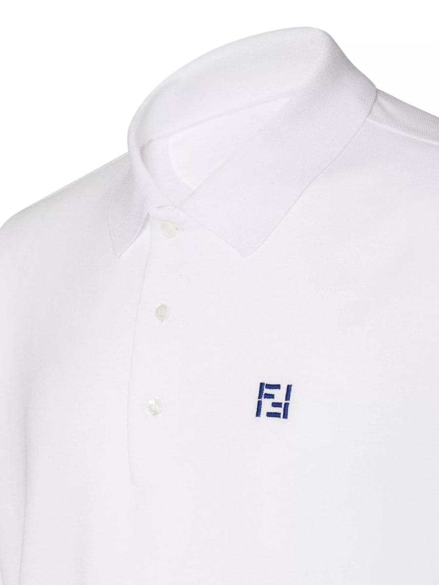 Fendi la polo con logo, view 3