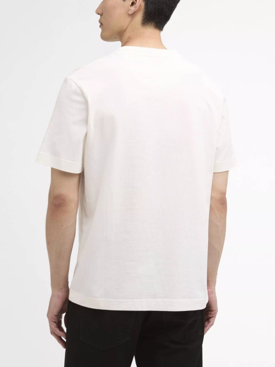 Barbour T-shirt stampata, view 3
