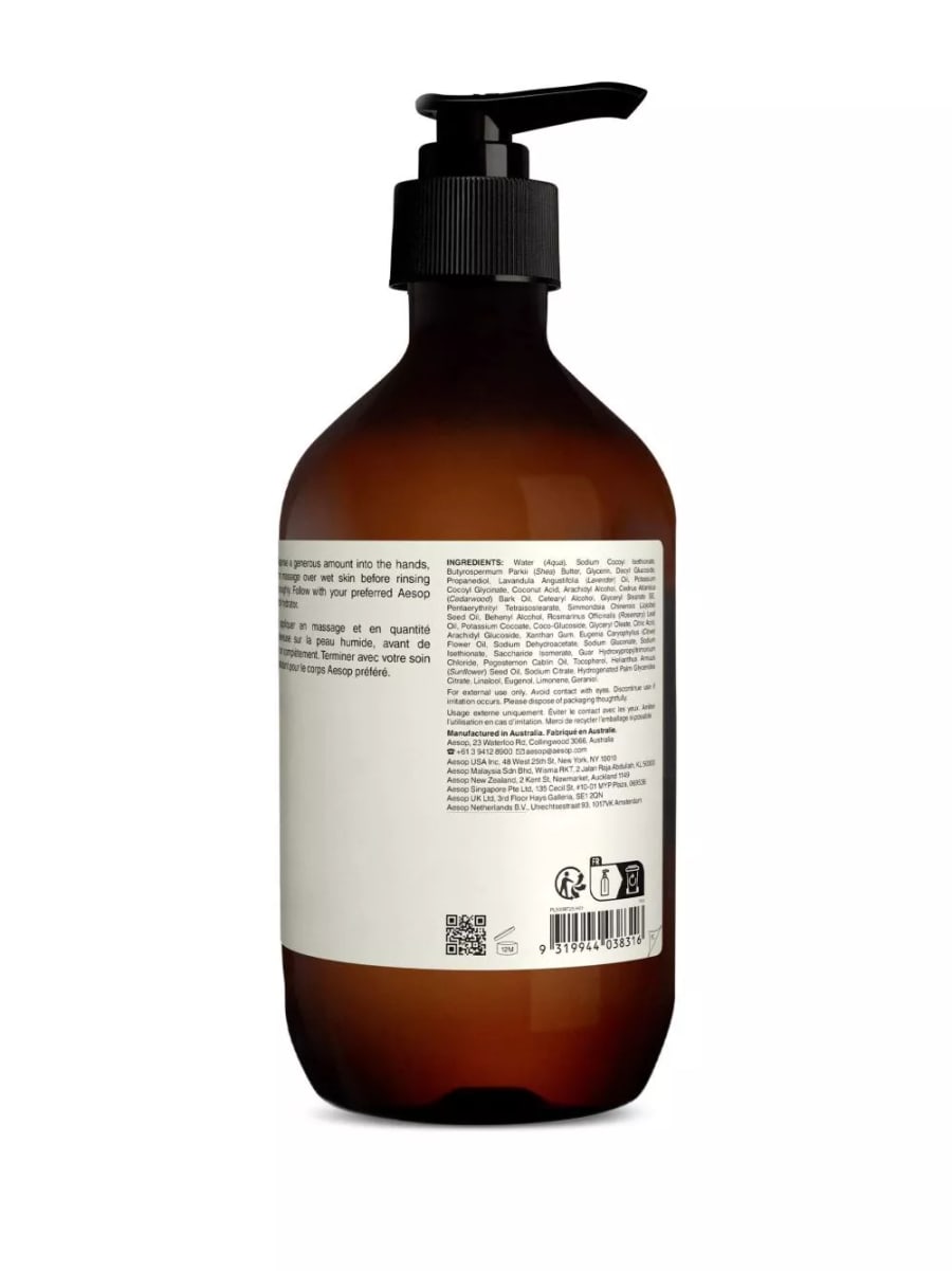 Aesop Eleos Detergente corpo nutriente 500ml, view 2