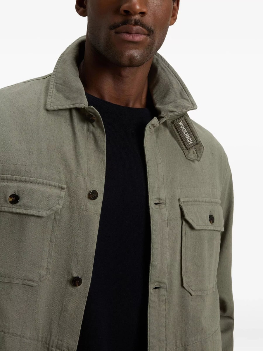 Woolrich Camicia overshirt con tasche, view 4