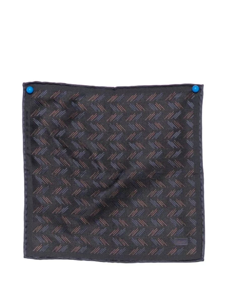 Brioni Fazzoletto da taschino stampato