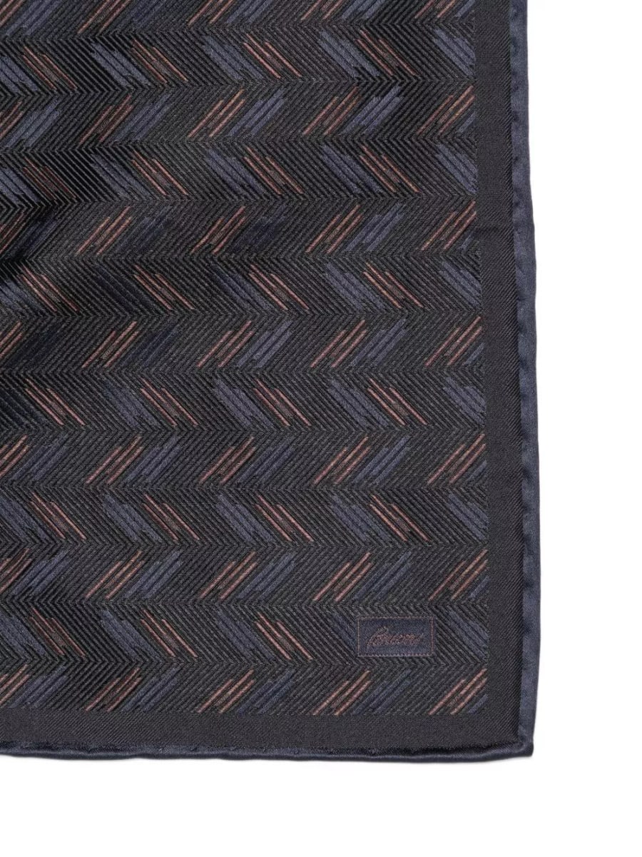 Brioni Fazzoletto da taschino stampato, view 3