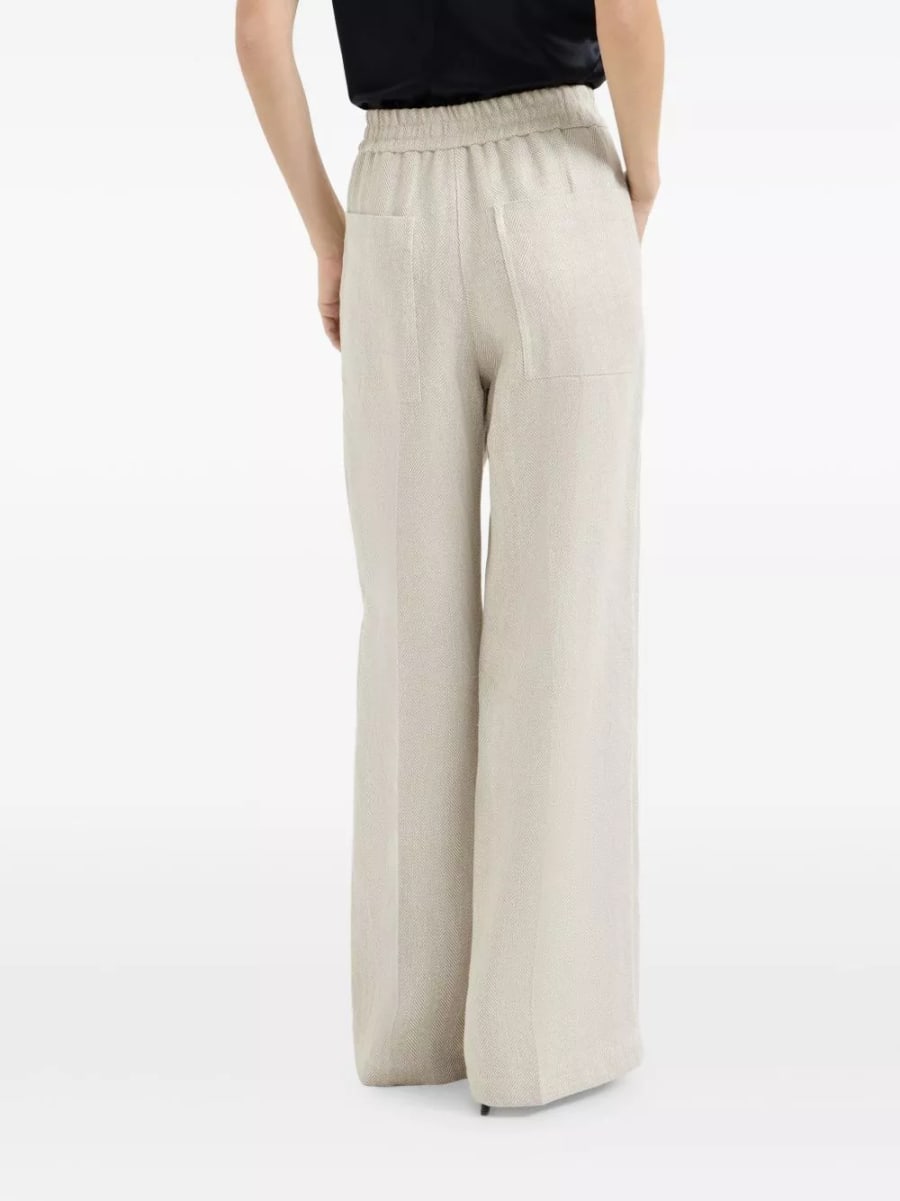 Brunello Cucinelli Pantaloni in lino, view 3
