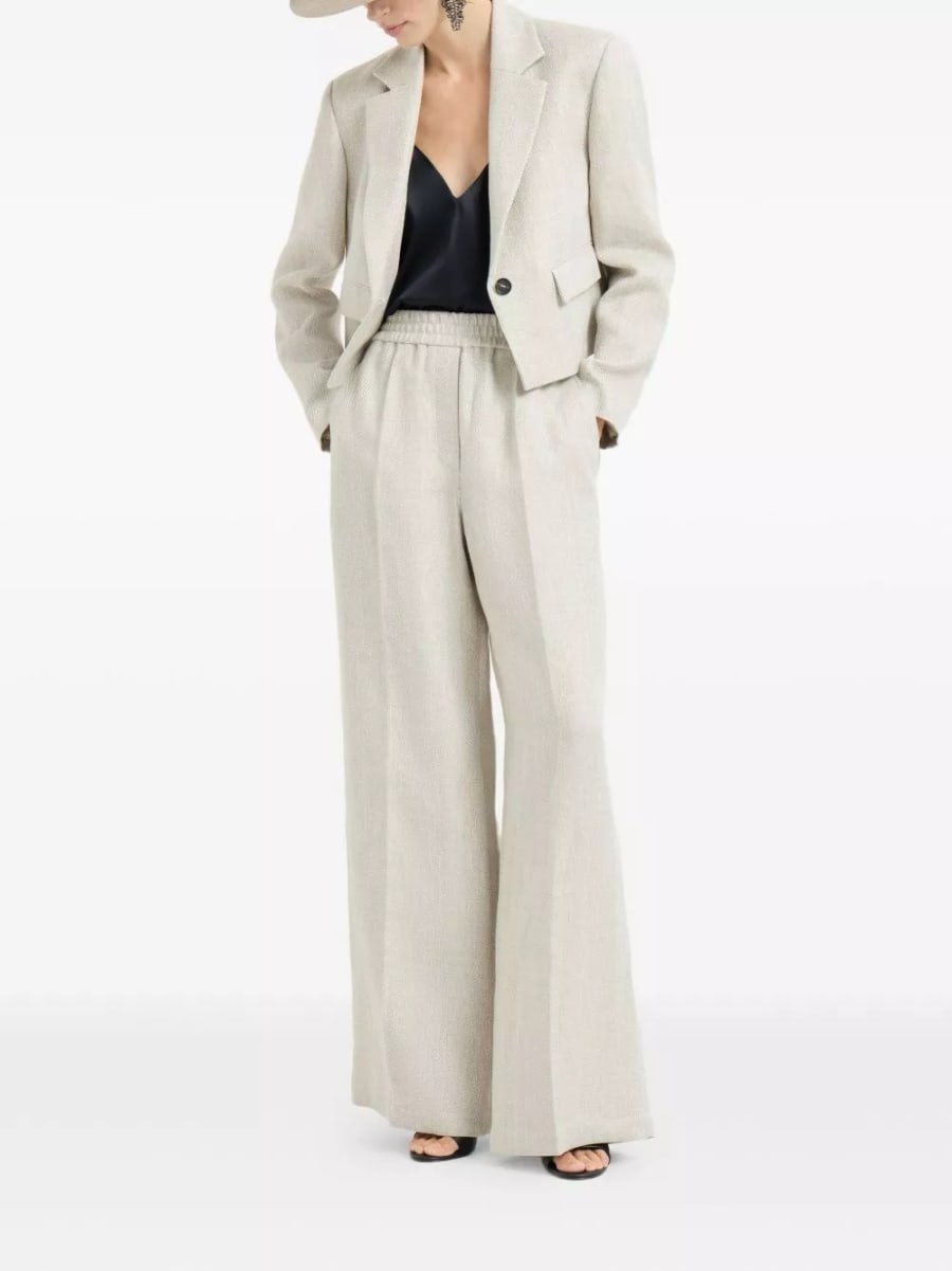 Brunello Cucinelli Pantaloni in lino, view 4
