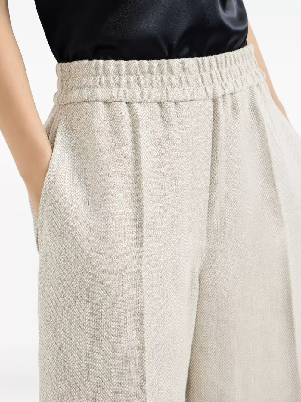 Brunello Cucinelli Pantaloni in lino, view 2