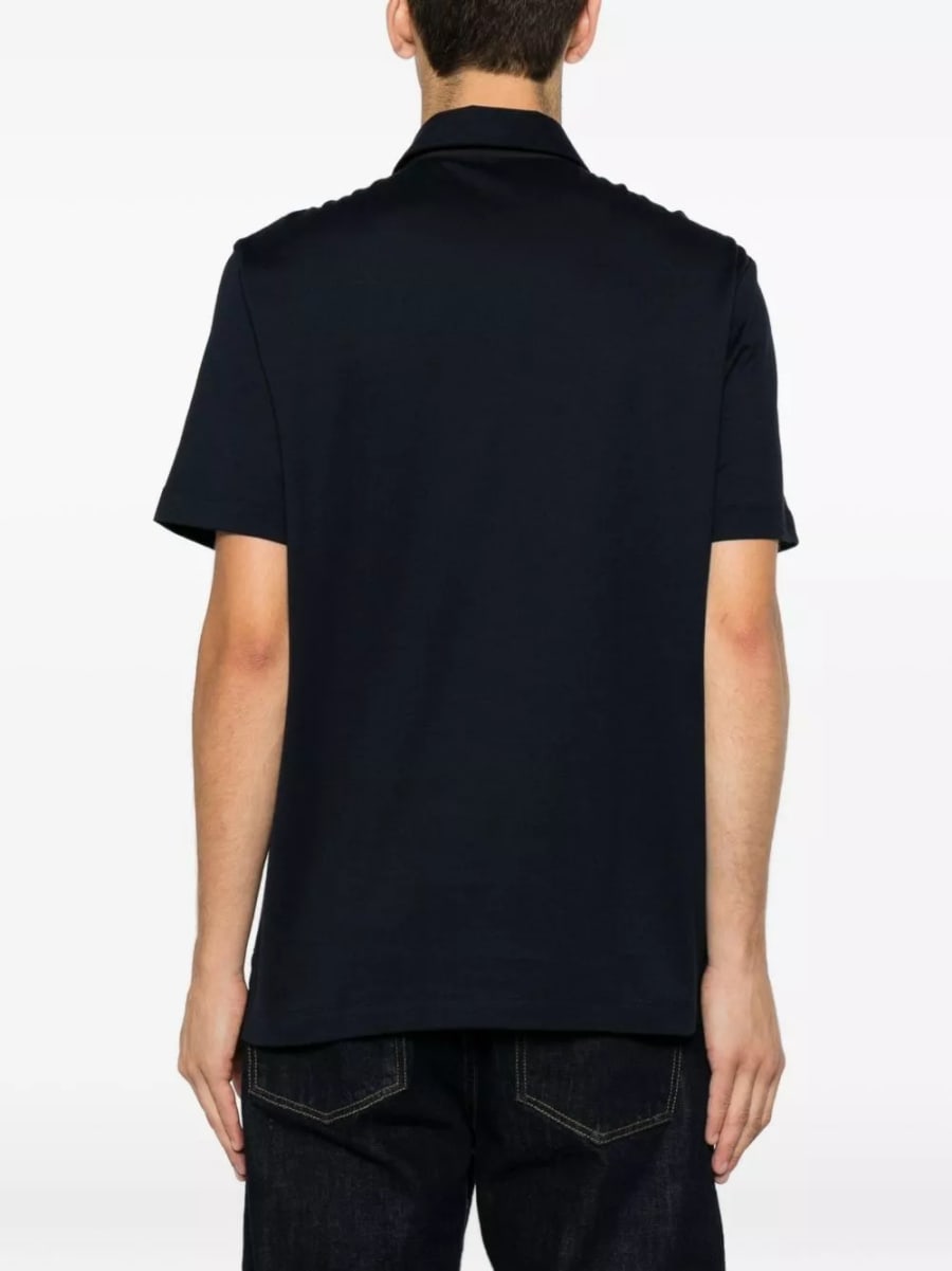 Brioni la polo in cotone, view 4