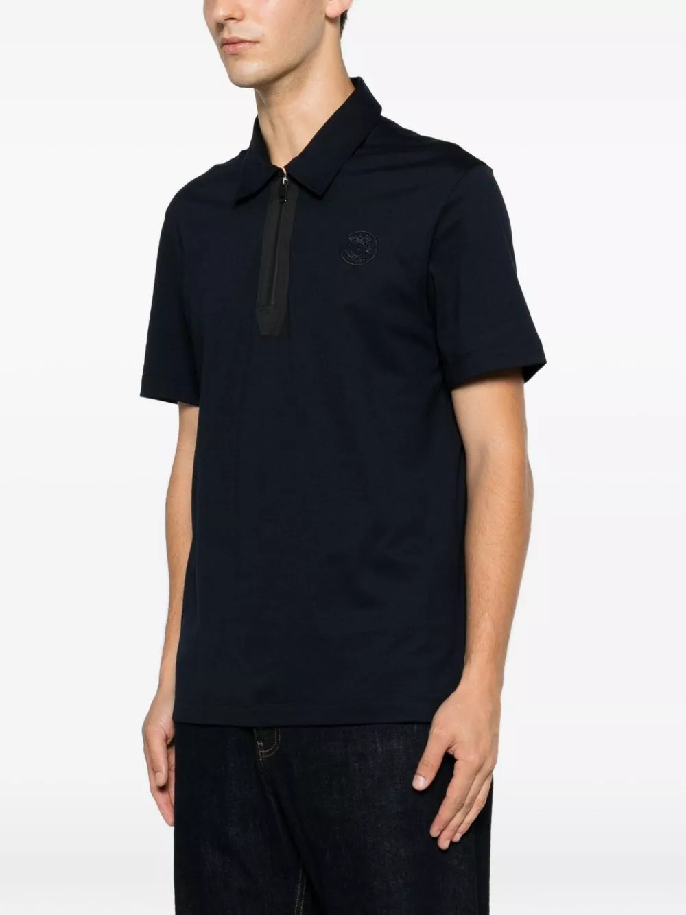 Brioni la polo in cotone, view 2