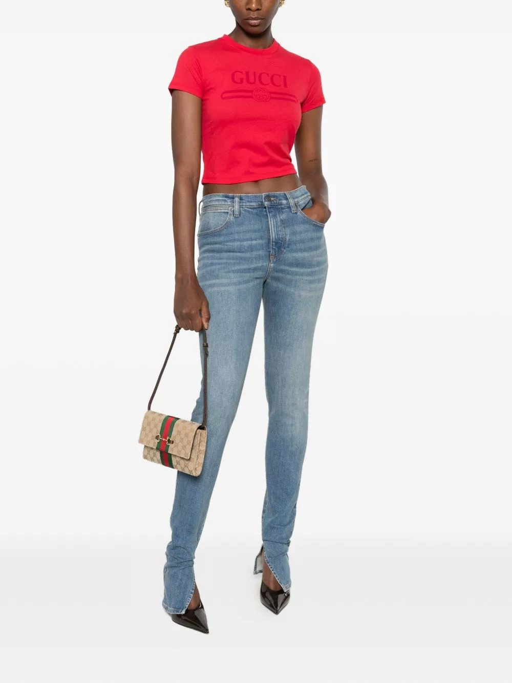 Gucci Jeans in denim skinny, view 2