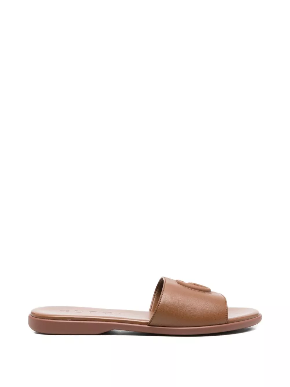Gucci Sandali flat in pelle Double G