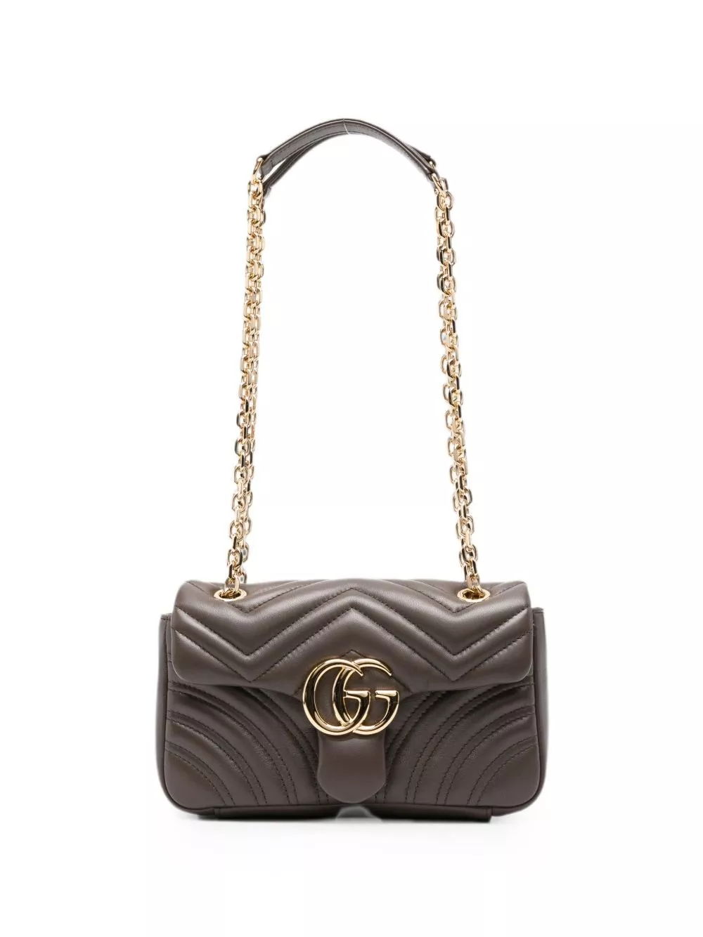 Gucci Borsa a spalla in pelle GG Marmont piccola