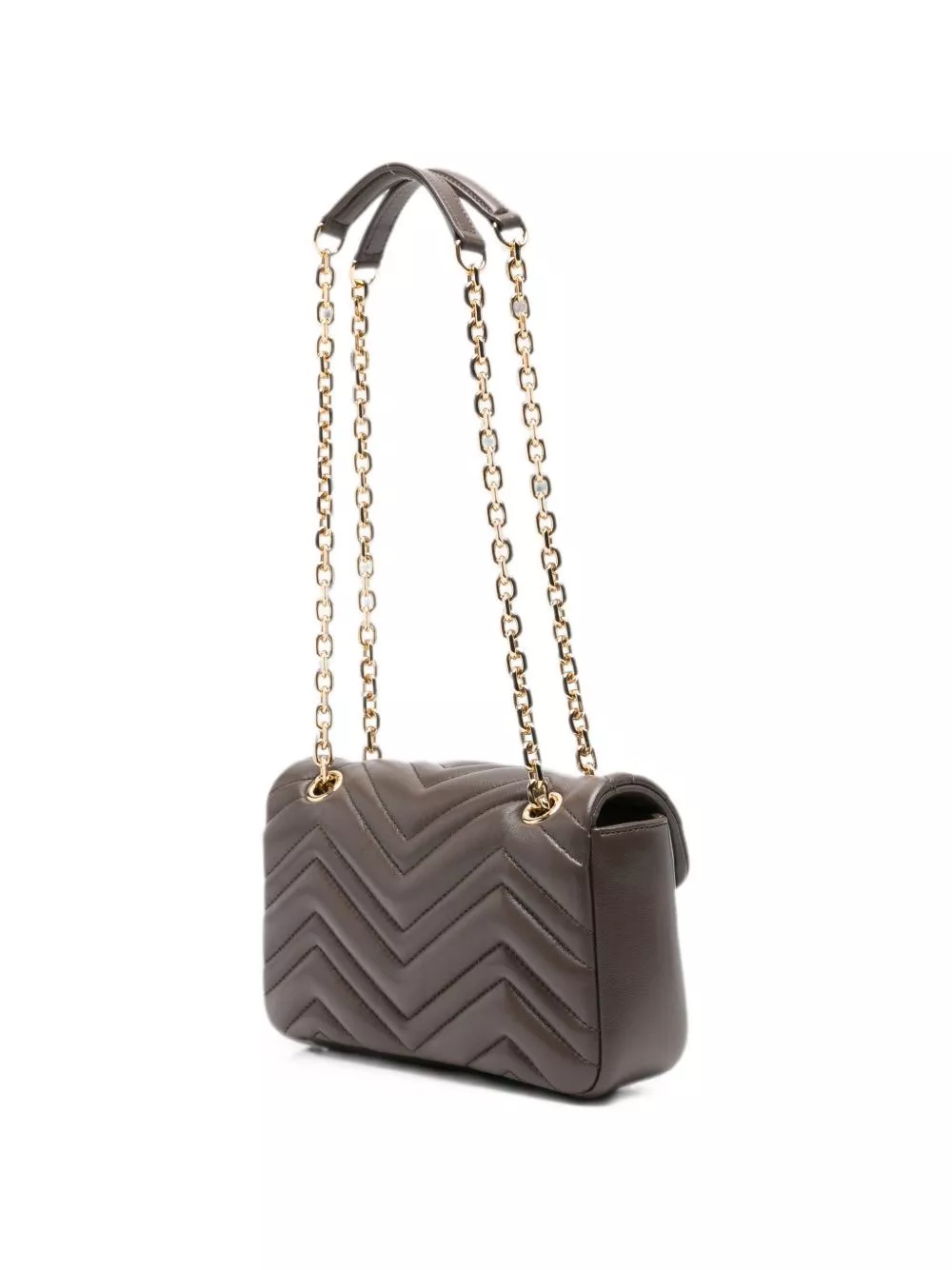 Gucci Borsa a spalla in pelle GG Marmont piccola, view 2