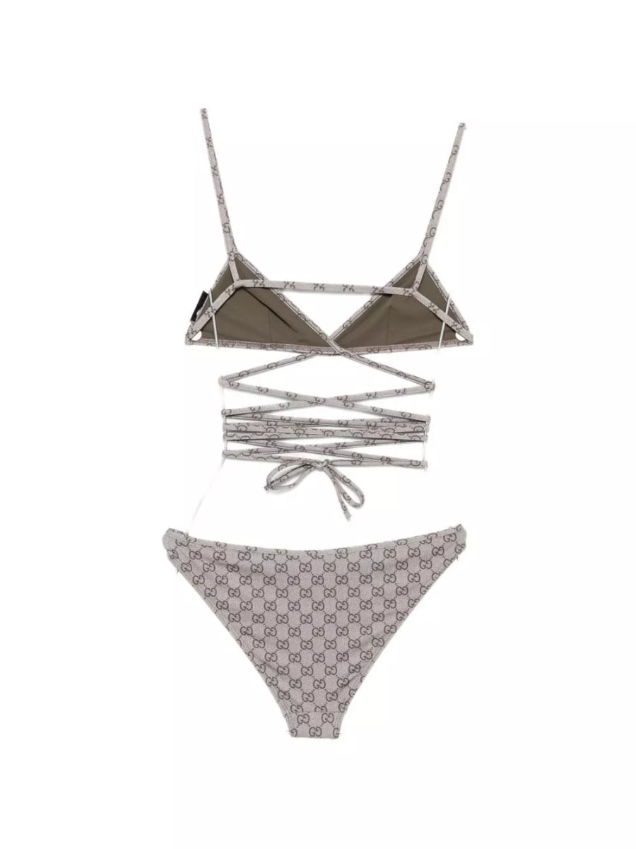 Gucci Set bikini triangolo GG, view 2