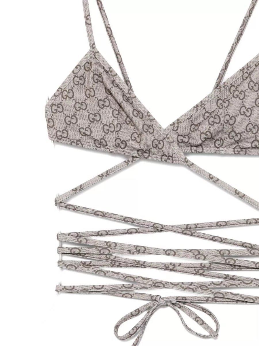 Gucci Set bikini triangolo GG, view 3