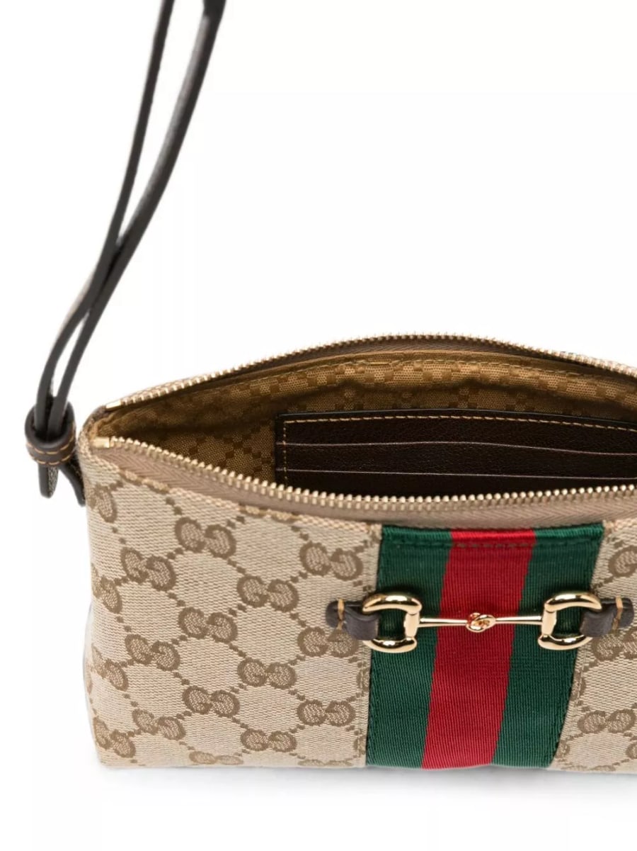 Gucci Borsa a spalla Horsebit, view 3