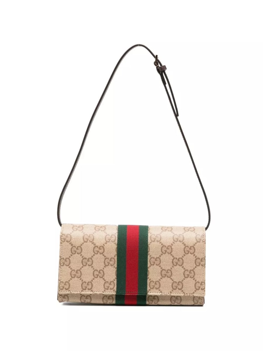 Gucci Mini pouch con dettaglio Web
