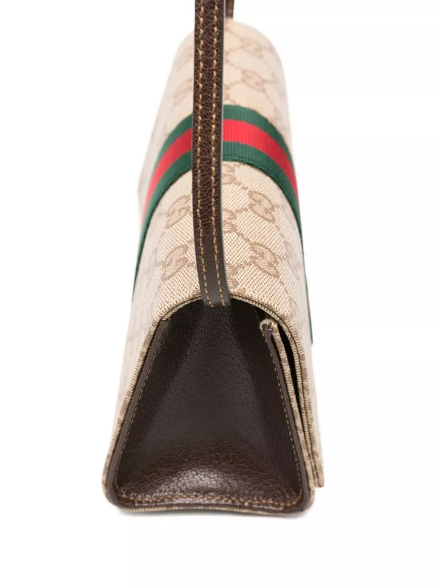 Gucci Mini pouch con dettaglio Web, view 2