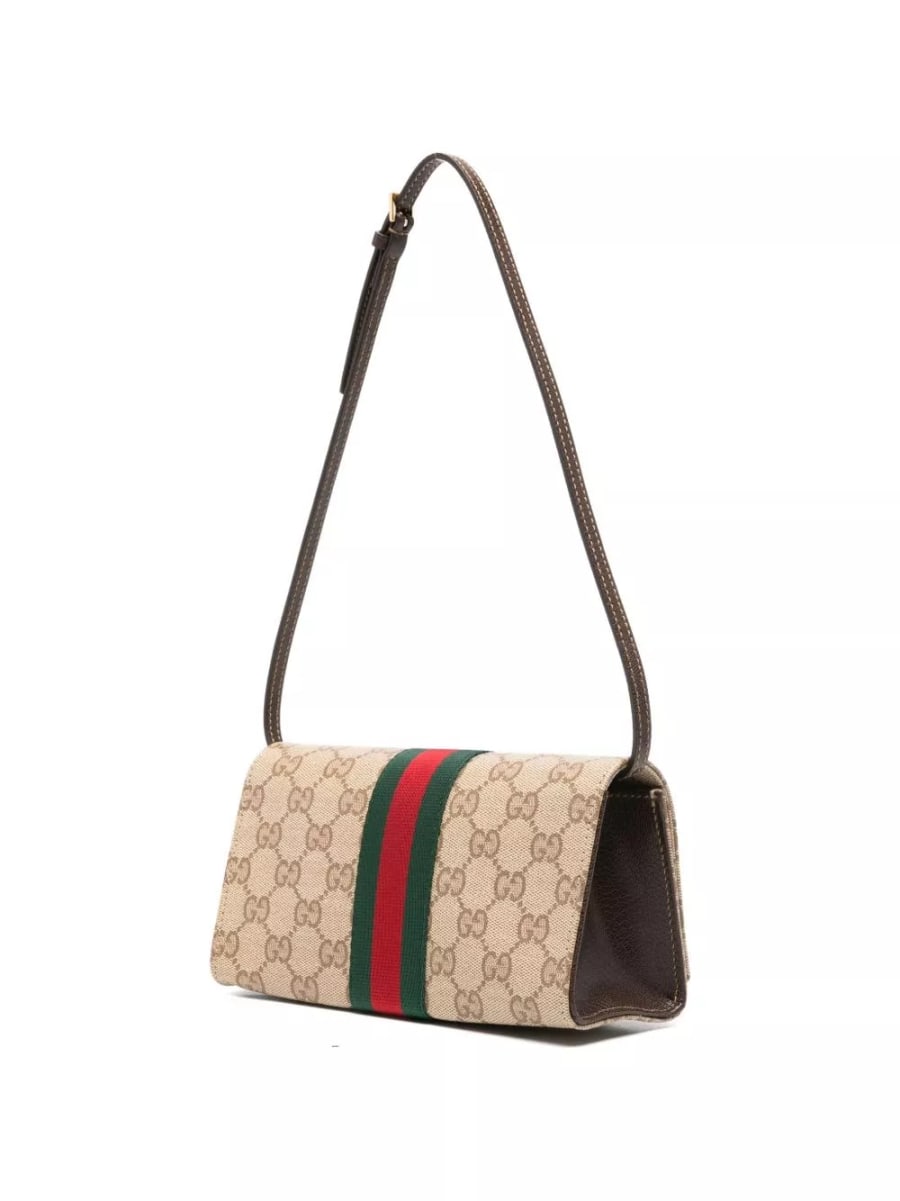 Gucci Mini pouch con dettaglio Web, view 3