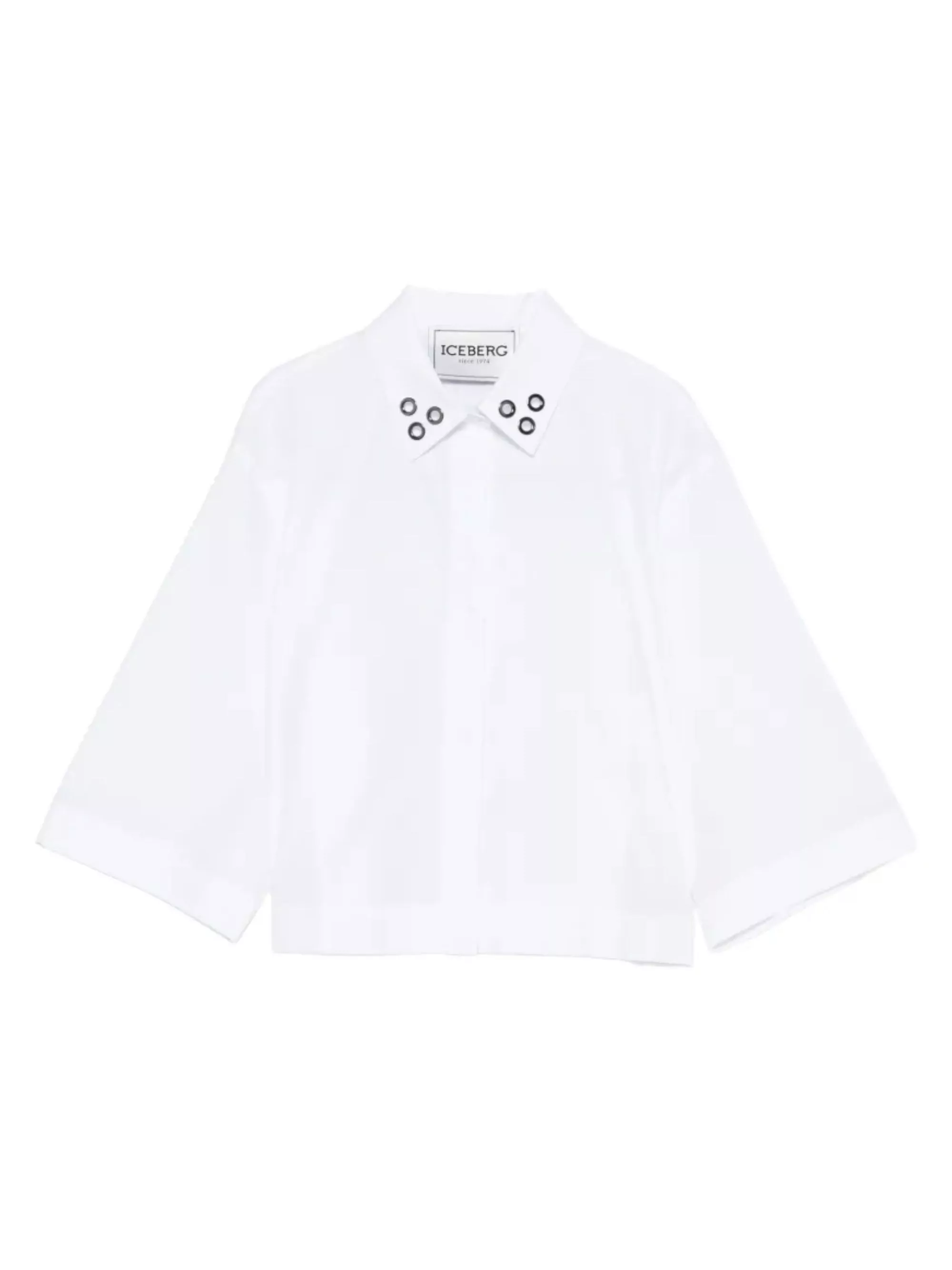 Iceberg T-shirt con occhielli