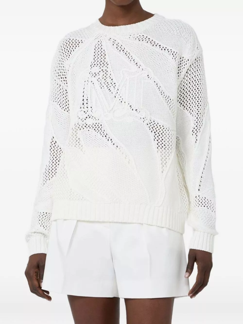Max Mara Maglione in cotone a girocollo, view 2