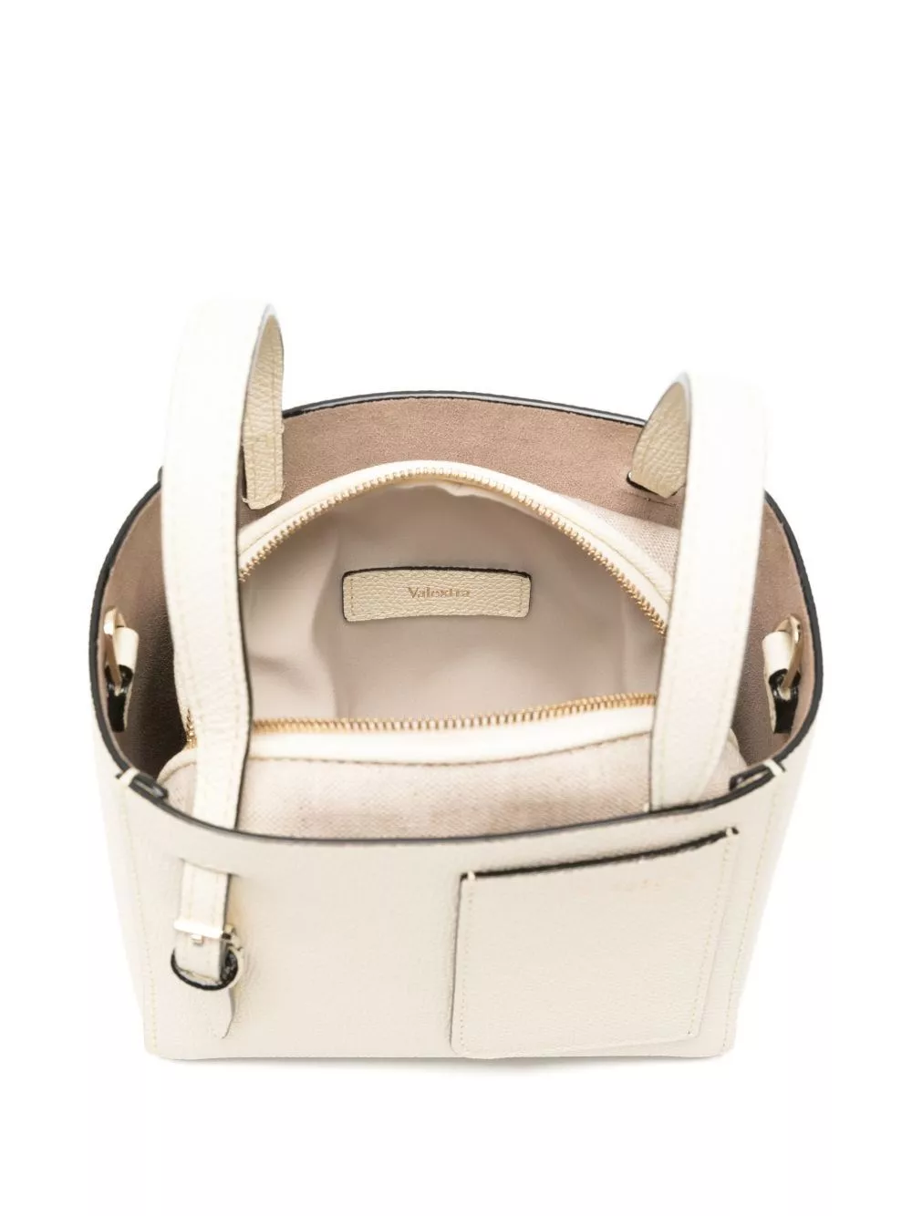 Valextra Borsa a secchiello in pelle Nano, view 2
