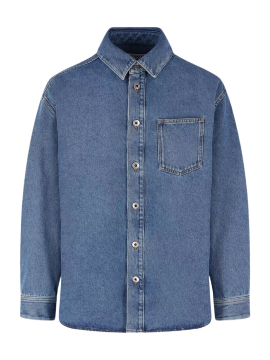 Loewe Camicia in denim di cotone Anagram