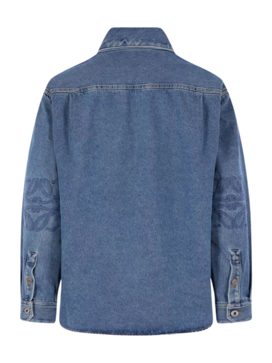 Loewe Camicia in denim di cotone Anagram, view 2